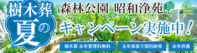 樹木葬夏のキャンペーン